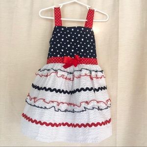 ✨$8: Toddler Red White & Blue American Dress (2T)